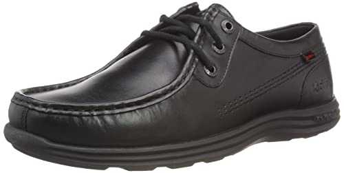 Kickers Men's Reason Moc Toe Leather School Shoes Derby