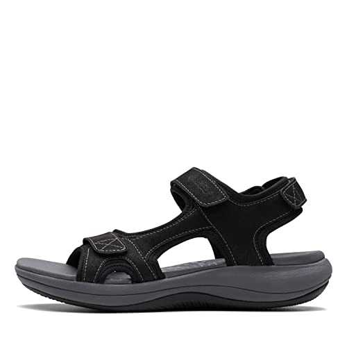 Women's Mira Bay Flat Sandal, Black Textile, 3.5 UK