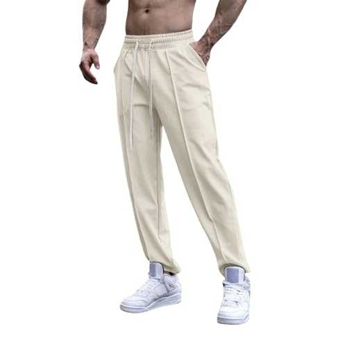 Tracksuit Bottoms Men Black Trousers Men Versatile & Breathable Lounge Pants Mens Gym Trousers Elasticated Waist Trousers for Men Casual Trousers Mens Joggers Lightweight & Breathable
