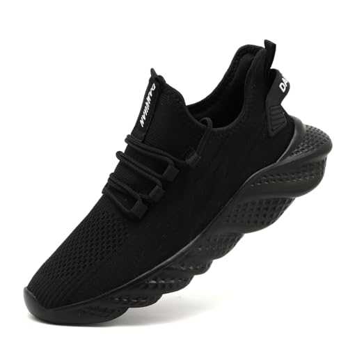UROMGV Men's Walking Shoes Trainers Gym Sports Shoes Trainers Running Tennis Shoes Breathable Leisure Road Running Shoes Slip On Lightweight Slip On Running Shoes