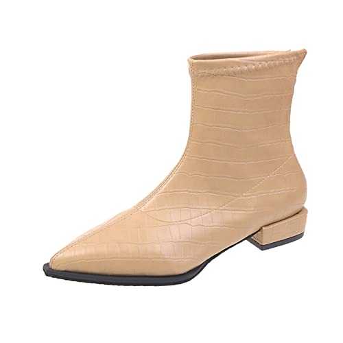 CEWIFO Ankle Boots for Women UK Leather Lightweight Black Suede Boots Women Lace Up Suede Ankle Boots for Women UK Womens Heeled Boots Black Suede Ankle Boots