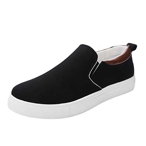 Mens wear Shoes Mens Fashion Solid Color Canvas Flat Bottom Comfortable Running Casual Shoes Garden Shoes for Men