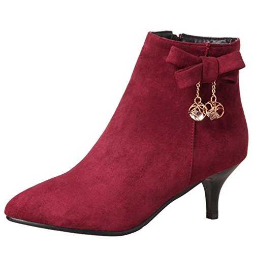 Onewus Women Fashion Ankle Booties