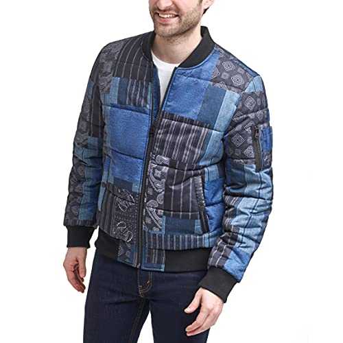 Levi's Men's Quilted Puffer Bomber Jacket Coat