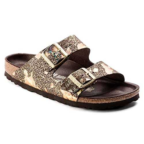 Unisex - Adult Arizona 51061, Birko-Flor Clogs & Mules (Regular), Hex Nl Spotted Metallic Brown, 2 UK