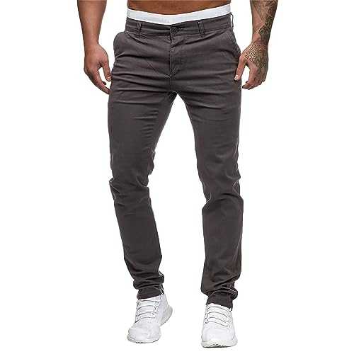 Men's Chino Trousers Jeans Fabric Trousers Fashion Leisure Suit Trousers Men's Trousers Tube Trousers Casual Business Slim Fit Classic Classic Basic Loose Leisure Trousers Cargo Trousers Fashion