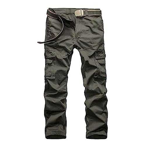 NNGOTD Mens Cargo Pants Relaxed Fit Sport Pants Jogger Sweatpants Drawstring Outdoor Trousers with Pockets Men's Sports Trousers Workout Shorts Loose Fit Slacks