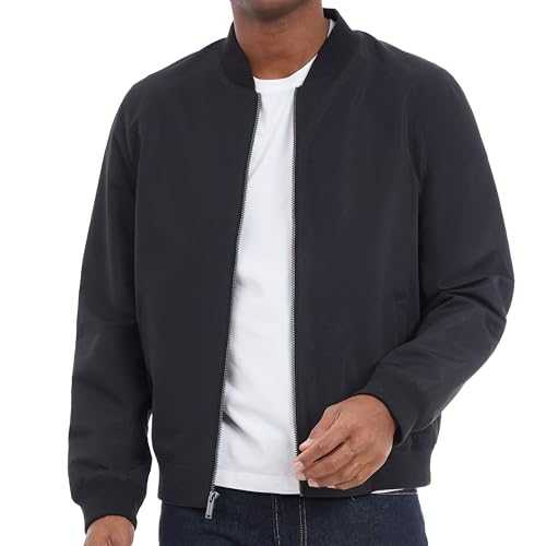 Michael Kors Men's Lightweight Bomber Jacket, Wind and Water Resistant