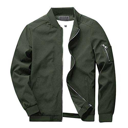 KEFITEVD Men's Summer Thin Baseball Jackets Casual Bomber Cargo Jacket Military Windbreaker with Multi Pockets