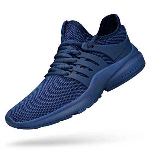 Troadlop Men's Athletic Running Shoes Ultra Lightweight Breathable Slip On Work Sneakers