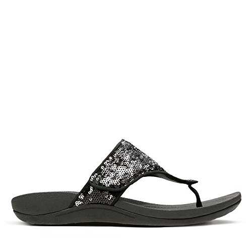 Pical Lipson Textile Sandals in Black Standard Fit Size 3½