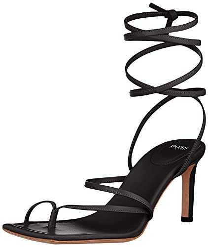 Hugo Boss Women's Lily Sandal 70-N, Black 1, 4.5 UK