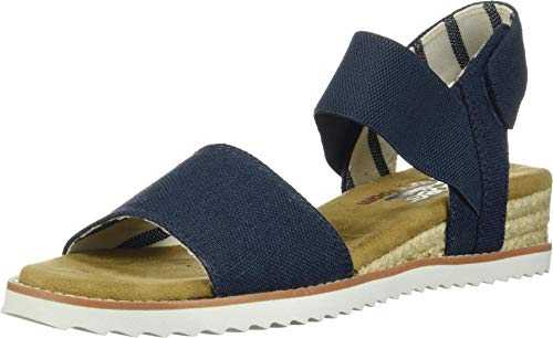 Skechers DESERT KISS - POPPY BLOOM, Women's Slingback, Blue (Navy Canvas Nvy), 7 UK (40 EU)