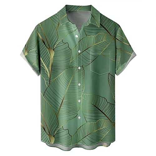 NQyIOS Tropical Shirts for Men Short Sleeve Button Down Beach Aloha Tropical Shirts Aloha Beach Shirts Very Loud Shortsleeve Unisex Surf Print Summer Tunic Tops Workout Top