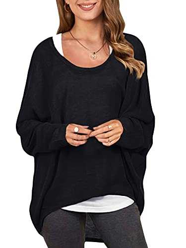 ZANZEA Women Baggy Loose Batwing Jumper Tops Long Sleeve Irregular Tunic T Shirt Blouse Casual Pullover Sweatshirt