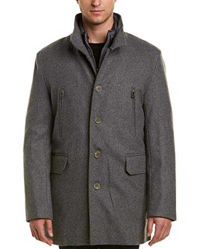 Cole Haan Men's Melton Wool Three in One Topper Coat