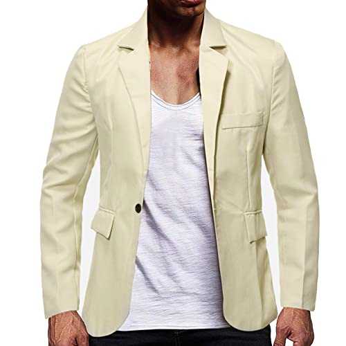 MILAX Mens Slim Fit Casual Blazer Regular Fit Casual Blazer for Wedding Business Slim Fit Formal Business Suit Jackets Wedding Tuxedo Jackets