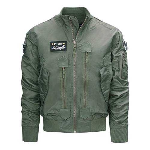 Fostex Garments F-35 Military Tactical Lightweight Bomber Jacket (Green