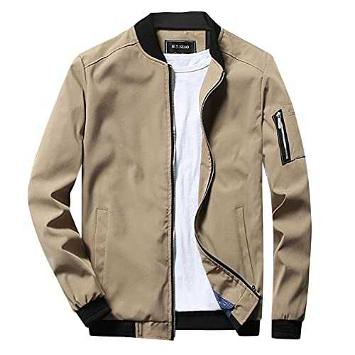 Wool Coat Winter Men's Fashion Plain Stand-Up Collar Full Zip Long Sleeve Pocket Lightweight Jacket Trench Coat Men's Snowboard