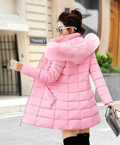 Women'S Down Jacket Winter Hooded Parkas Warm Outwear Faux Fur Collar Plus Size Long Coats