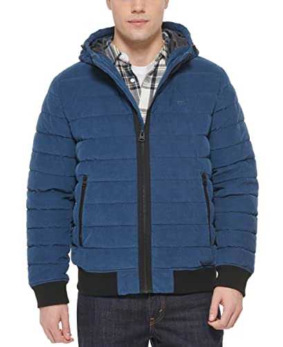 Levi's Men's Quilted Stretch Hoody Bomber Jacket