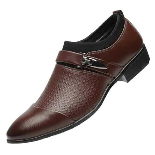 UYTTLHK Slip on Formal Suit Wedding Shoes Male Wedding Office Work Shoes Loafers Elegant Man Dress Prom Wedding Shoes Men Dress Shoes