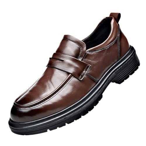 Dress Oxford Shoes for Men Slip-On British Business Male New Loafers Spring Autumn Fashion Non-Slip Breathable Man Shoes Men's Casual Leather Shoes