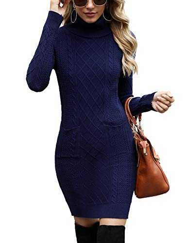 Irevial Women's Knitted Dress Cocktail