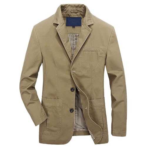 kuiazelit Mens Casual Blazer Slim Fit - Classic Stylish Work Business Suit Jackets Tuxedo Coats Single Breasted Blazers Cotton Long Sleeve Party Blazers 3-Button Dinner Suits For Men In Uk