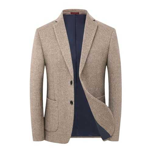 Designer Top for Jacket Coat Autumn Winter Men Business Casual Solid Wool Double Breasted Suits & Blazer