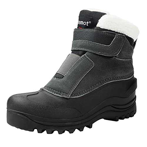 Women's Men's Snow Boots, Waterproof Winter Boots for Dog Walking Hiking Trekking Fishing Riding Hunting, Mucker Yard Boots Gardening Shoes Warm Anti-Slip Ankle Boots