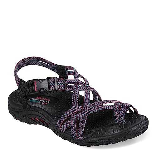 Women's Reggae Irie Mon Sport Sandal, Black Multi-Coloured, 6.5 UK