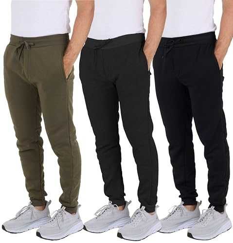 Real Essentials Men's Tapered Sweatpants