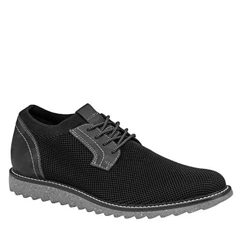 Johnston & Murphy Men’s Duncan Knit Plain Toe Shoe - Men’s Walking Shoes, Casual Shoes for Men, Men’s Casual Shoes, Flexible Knit Shoes for Men, Cushioned EVA Insole & Sawtooth EVA Sole