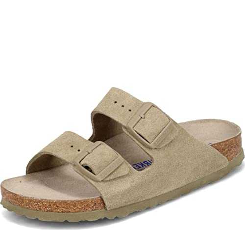 Unisex Arizona BS Oiled Leather Faded Khaki Sandals 7.5 UK