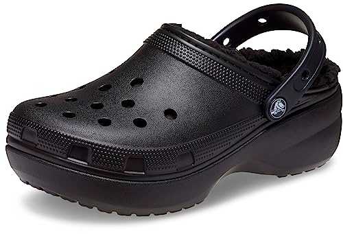 Classic Platform Lined Clog Black Size 5 UK Women