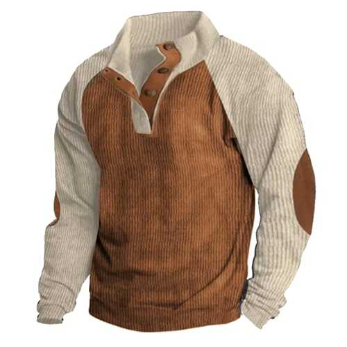 NQyIOS Men's Sweatshirts UK Mens Sweatshirts Micro Fleece Tops Half Zip Jumper Polo Neck Jumpers Fleece Jacket Sweater Long Sleeve Fashion Athletic Hoodies Cotton Workout Sweatshirt Hip Hop Pullover