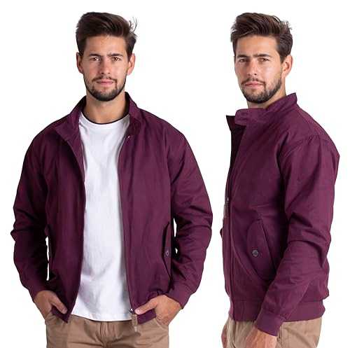 westAce Harrington Jacket Mens Adults Unisex Classic Vintage Retro Scooter 1970'S Bomber Trendy Coat MOD Skin Tartan Lining Coat Top S-XXL