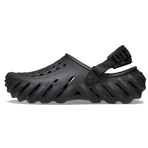 Unisex-Adult Echo Clog, Black, 7 UK Men / 8 UK Women