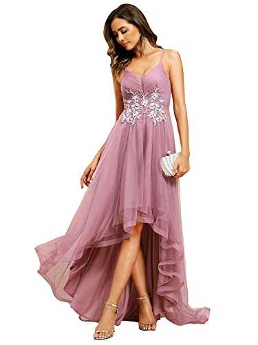 Ever-Pretty Women's Princess Floral Empire Waist High-Low Prom Dress EO01746