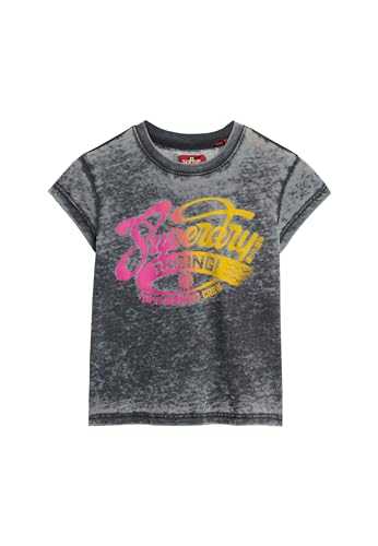 Superdry Ladies Faded Skirt Graphic Cap Sleeve T-Shirt