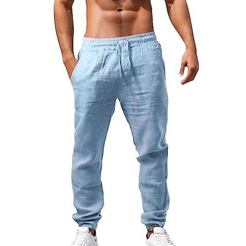 Joggers for Men Tracksuit Bottoms Mens Cargo Trousers Work Trousers Men Drawstring with Pockets Yoga Trousers
