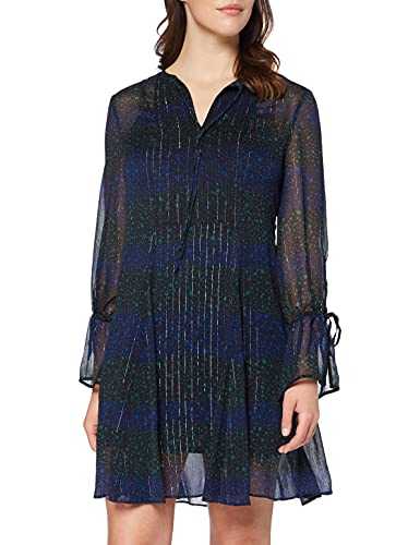 Tommy Hilfiger Women's Luna Dress Ls, Black (Allover Star Prt / Black Beauty 058), (Manufacturer size: 2)