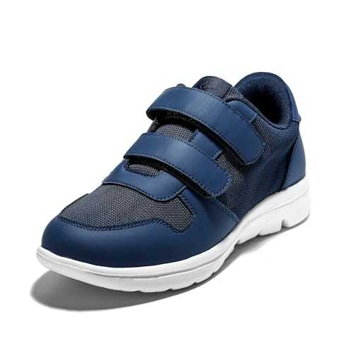 JOMIX Mens Trainers with Adjustable Strap Casual Sneakers Lightweight Running Shoes for Fitness Walking Sport
