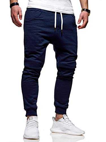 behype. Men's Long Tracksuit Bottoms Jogging Trousers Sports Trousers Basic 60-0341