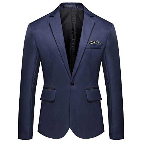 Smart Casual Suit Jackets for Men UK Blazer - Mens Blazers Smart Casual Slim Fit Men's Casual Blazers Smart Casual Jacket One Button Slim Fit Lightweight Business Suit Jackets Summer Mens Blazer