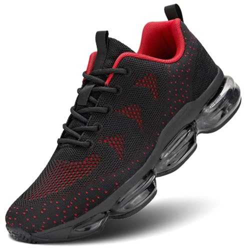 Men's Air Cushion Running Shoes Walking Jogging Fitness Gym Fashion Sneakers Lace Up Casual Comfortable Work Tennis Sport Athletic Trainers