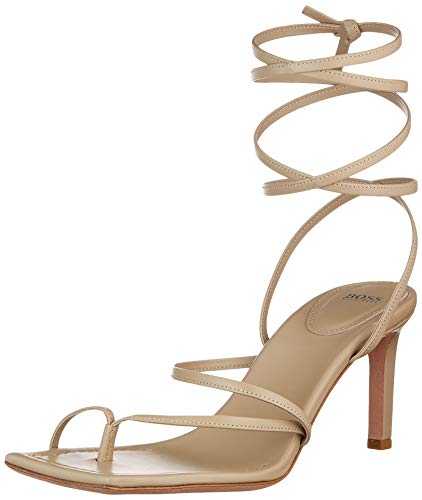 Hugo Boss Women's Lily Sandal 70-N, Medium Beige 266, 5 UK