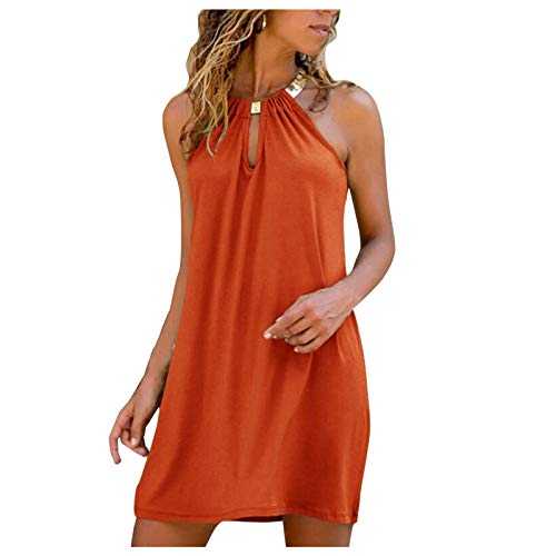 AMDOLE UK Stock Sale Dressing Gowns for Women UK Womens 80S Fancy Dress Mother of Bride Dresses for Wedding Womens Dresses Summer 2024 Mother Casual Outfit Summer Summer Dresses Orange