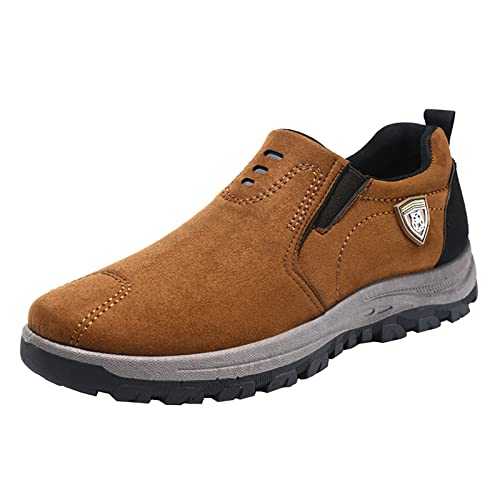 MaNMaNing Mens Shoes Suede Fashion Casual Trainers Shoes Spring Summer Shoes Slip On Shoes Sports Shoes Leather Shoes